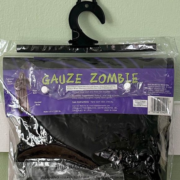 Halloween Costume - 4 Piece Adult GAUZE ZOMBIE - Picture 6 of 7